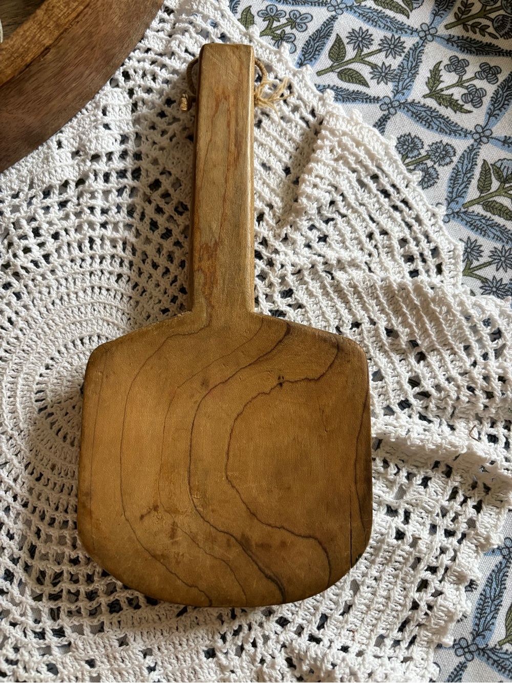 Wooden Butter Paddle - Natural Brown